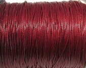 Cordon de algodon 1mm rojo oscuro. Precio por metro