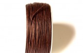 Cordn de algodn 1mm. marrn chocolate. Precio por metro