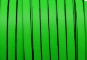 20 cms. Cuero plano 5x1,5mm. verde borde negro. Calidad superior