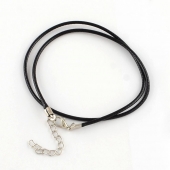 Base colgante cordn de algodn encerado 1,5mm con fornituras de aleacin de metal.  47 cms.