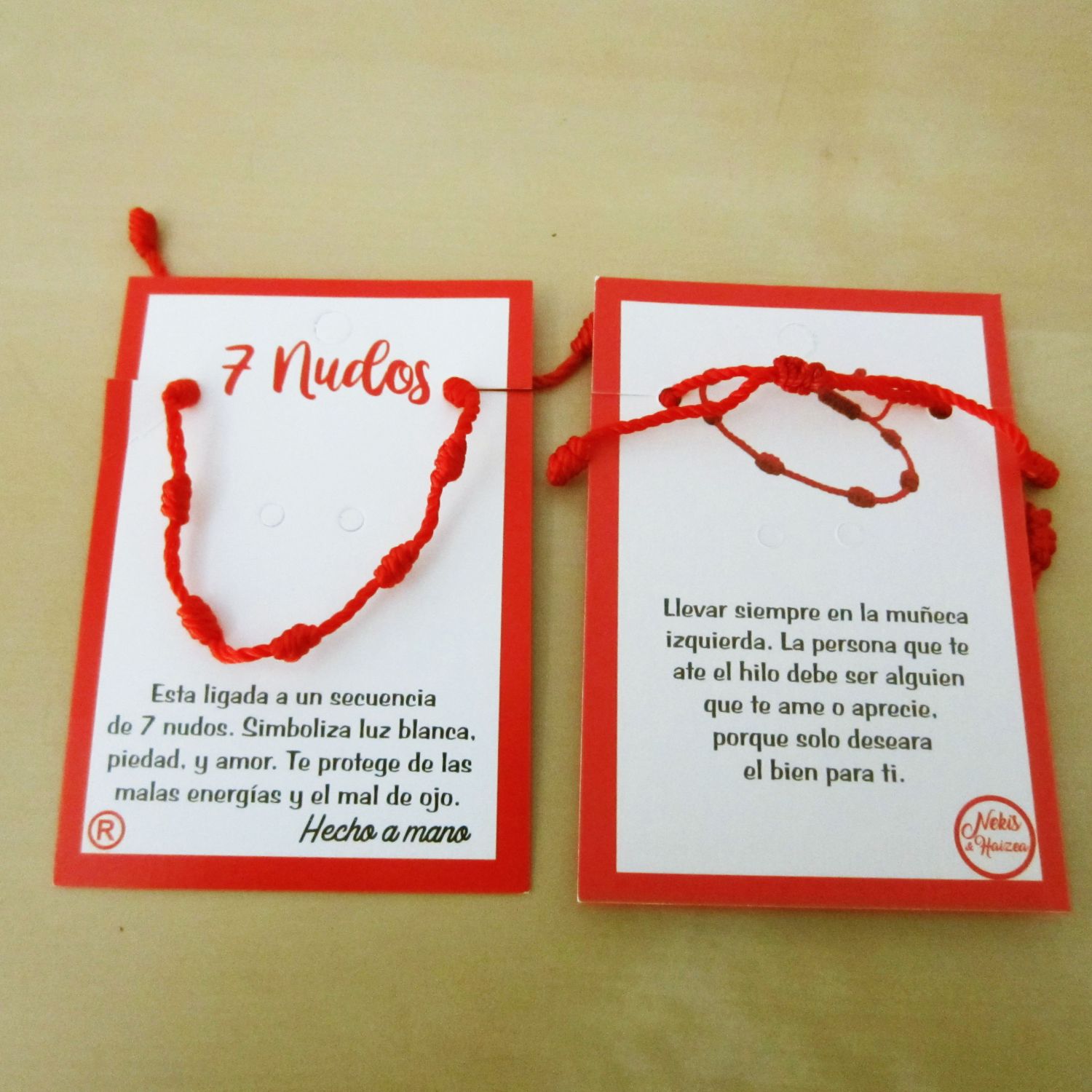 Pulsera roja nudos. Amuleto del Kabbalah, la protección y el Mal Ojo. Cordón