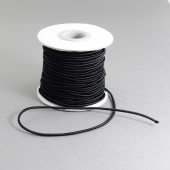 1 metro. Cordon elastico 2mm color negro.