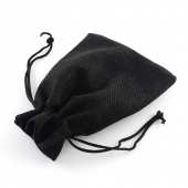 Saco yute negro 9x7 cms.