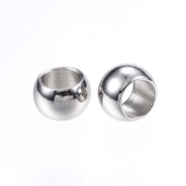 10 Unidades. Rondel acero inoxidable 8x5mm. Pase 5mm.