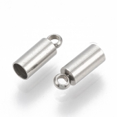 10 unidades. Terminal  acero inoxidable 8x3 mm. Dimetro interior 2,1mm