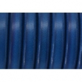 20 cm. Cordn de cuero regaliz azul vivo 10x6mm. (Calidad superior)