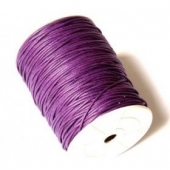 cordon de algodon 2mm color violeta. 1 metro