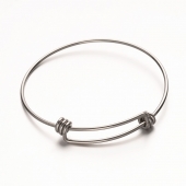 Pulsera rgida acero inoxidable 57x62mm.