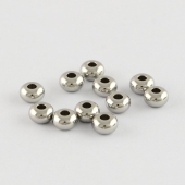 10 unidades. Rondel inoxidable 5x3mm. Pase 1,9-2mm