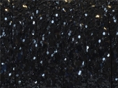 20 cm. Tira fantasa sinttica negro plano 10x2mm.