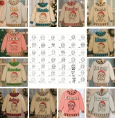 Adorno navideo en madera MDF 3mm. Tamao 82x90x2mm. Agujero 4mm. Pintado a mano.