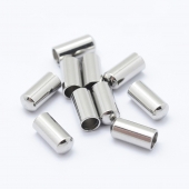 10 unidades. Terminal tapn acero inoxidable 8x3.5 mm. Dimetro interior  3mm