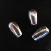 Terminal gota bao de plata 13mm. interior 4 mm