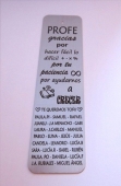 PERSONALIZABLE.Marcapginas latn 150x40mm . Agujero 2,5mm.   (Plazo 4-5 das)