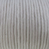 Bobina 9 metros cordn de polister encerado 1mm. BLANCO