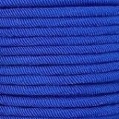Bobina 20 metros. Cordn polister elstico 3mm. Color Azul electrico