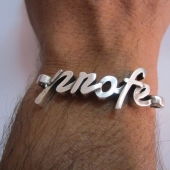 Conector zamak profe 44x20mm. Agujeros 4mm. bao de plata 8 micras