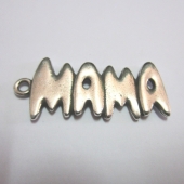 Colgante texto grande MAM 50X22 mm. Anilla 3,5mm. Bao plata