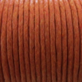 Bobina 9 metros cordn de polister encerado 1mm. NARANJA