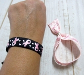 10 unid. Kit de montaje Pulsera de tela elstica Nylon 15mm con cierre tope bola metlico.