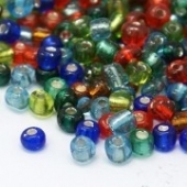 Rocalla 3mm. Agujero 1mm - 10 Gramos Mix colores