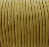 Bobina 9 metros cordn de polister encerado 1mm. AMARILLO