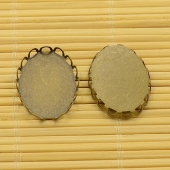 Camafeo bronce antiguo laton 18mm de largo x 13mm de ancho