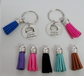 Kit de Montaje. Identificador de mochila aleacin de metal y antelina. Medalla Acero Inoxidable. (Se entrega sin montar)