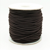 1 metro. Cordn elstico 2mm. Marrn oscuro