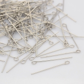 20 unid. Alfiler acero inoxidable argolla 2mm. Longitud.20mm. Grosor 0,6mm