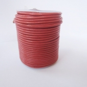 1 metro. Cordon de cuero rosa chicle 2mm.