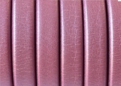 20 cm. Cordn de cuero regaliz 10x6mm rosa metalizado. (Calidad superior)