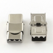 Cierre acero inoxidable 25.5x13x8mm. Agujero 10x4mm.
