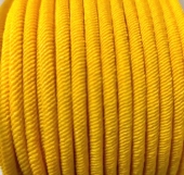 1 metro. Cordn polister elstico 3mm. Color Amarillo