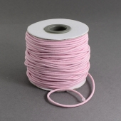 1 metro. cordon elastico 2mm rosa bebe.