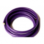 20 cm. Cordn de cuero regaliz morado 10x6mm. (Calidad superior)