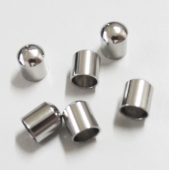 Terminal ciego acero inoxidable. Tamao 5x5x6mm. Agujero interior 5,2mm