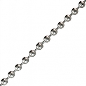 20 cms. Cadena acero inoxidable bolitas 3mm.