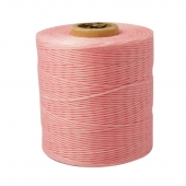 1 metro. Cordon de algodon encerado 1mm. rosa bebe