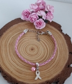 Pulsera cordn trenzado polipiel 4mm con terminales y lazo metlicos. (Pedido mnimo 10 unidades) (Plazo 7-10 das)
