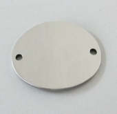 Conector acero inoxidable 24x20mm. Agujero 1,5mm. Plazo 2-4 das