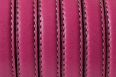 20 cms. Cuero plano cosido 10x2mm. fucsia. calidad superior