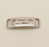 Conector zamak El mejor da es hoy 43x13mm. Pase 10x4mm. bao de plata