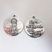 Colgante metlico virgen de los desamparados. 17mm