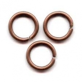 Argollitas color cobre 4mm x 0,7mm. - 20 GR.