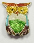 1 unidad. Abalorios cloisonne buho 16x9m. Pase 1mm (Hasta final de exisstencias)