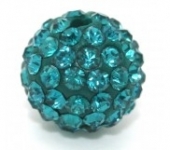 1 Unidad. Abalorios cristal rhinestone grado A 8mm. Zircon. Agujero 1mm
