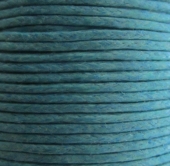 Bobina 9 metros cordn de polister encerado 1mm. AZUL CLARO